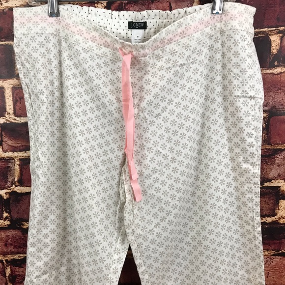 J CREW FLANNEL SLEEP PANTS IN POLKA DOT Pajama PJ - Picture 2 of 5